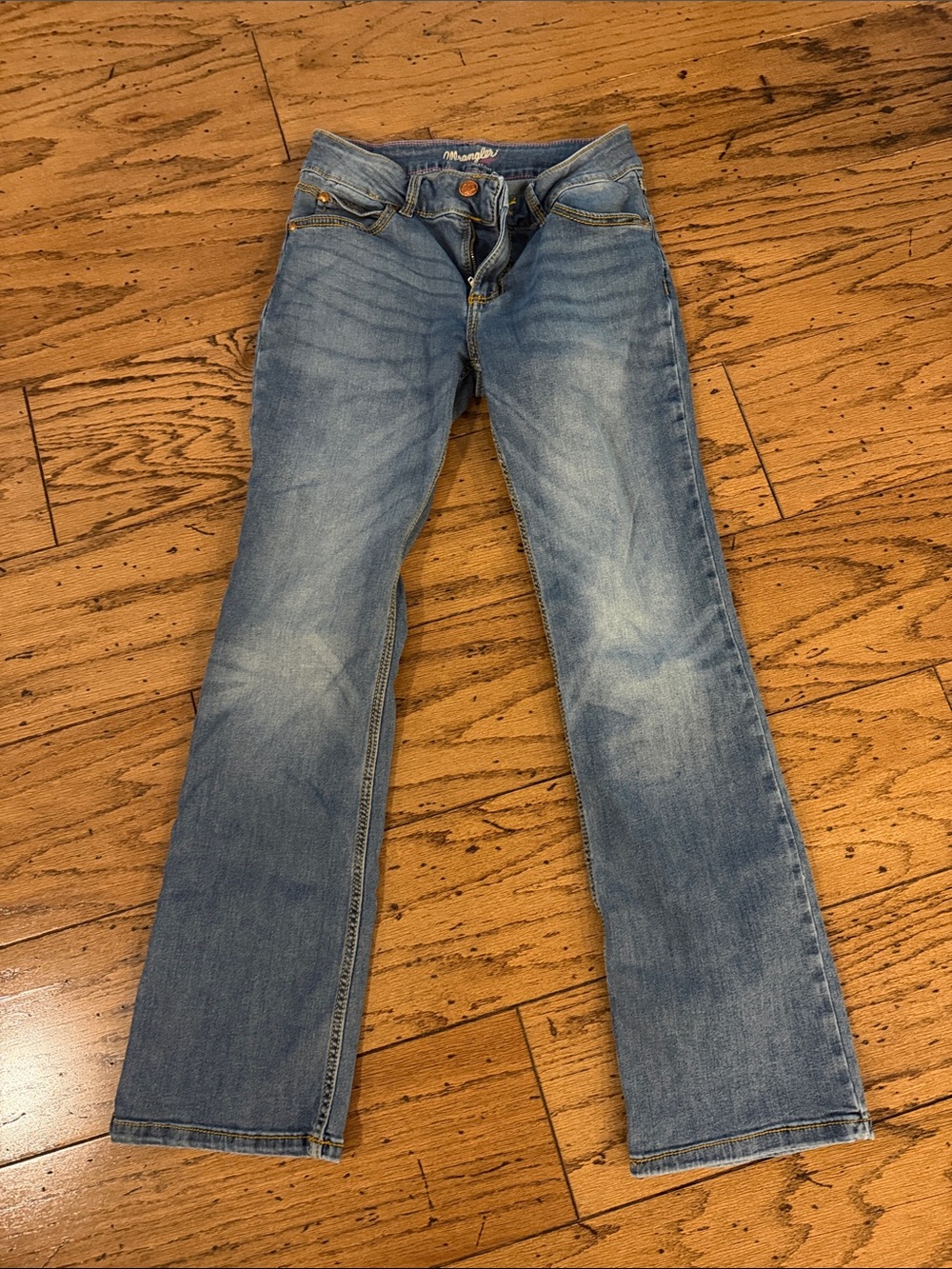 Wrangler Women's Faded Blue Bootcut Jeans